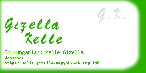 gizella kelle business card